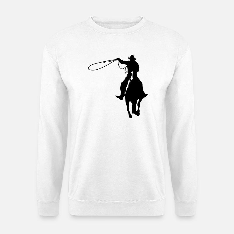 Cowboy - Unisex Pullover - Weiß