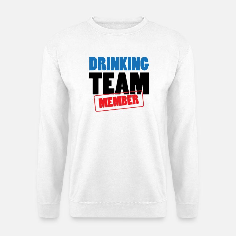 Mitglied des Trinkteams / Alkohol - Unisex Pullover - Weiß
