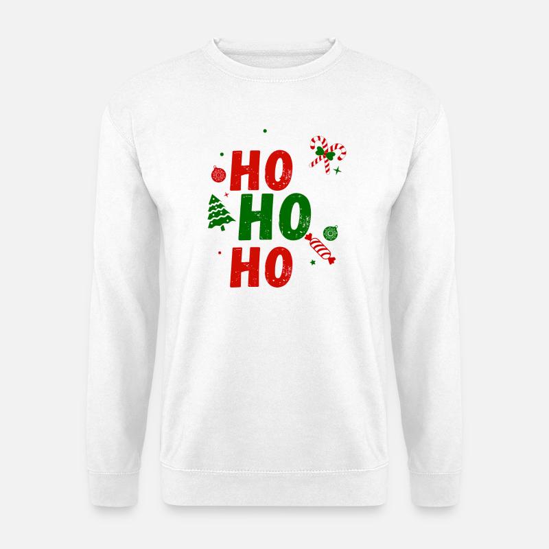 Ho Ho Ho – Santa Christmas T-Shirt - Unisex Pullover - Weiß