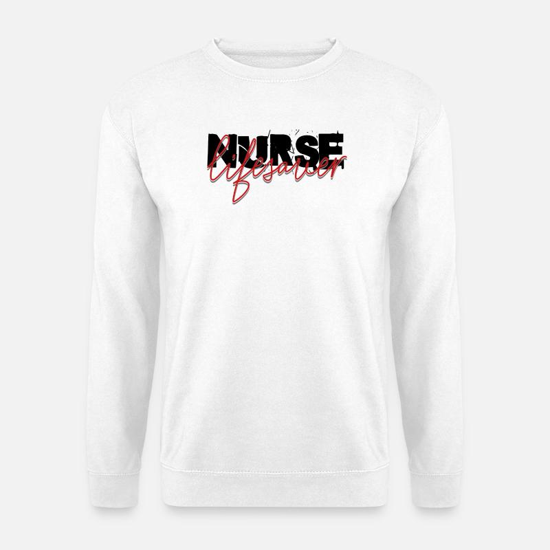 Krankenschwester Lebensretter - Unisex Pullover - Weiß