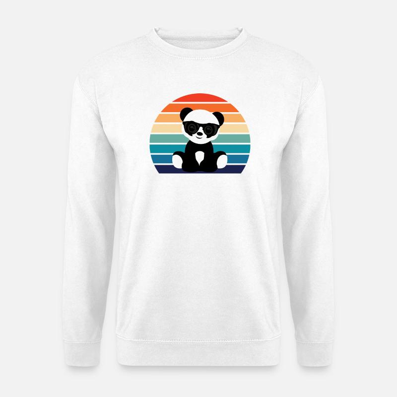 Cool Panda Graphic - Unisex Sweatshirt - white