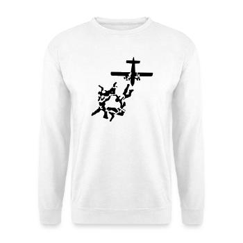 Skydiving - Unisex Pullover - Weiß - Vorne