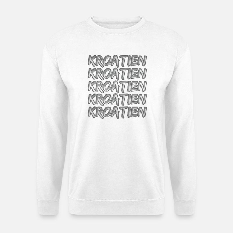 Kroatien - Unisex Pullover - Weiß