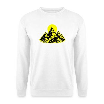 Soleil des montagnes - Sweat-shirt Unisexe - blanc - Devant