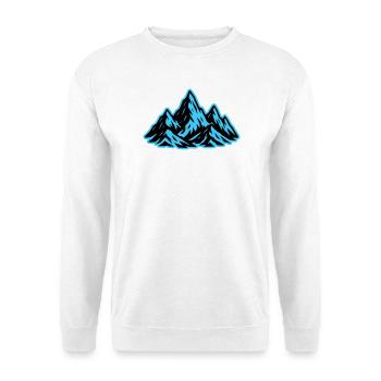 Icône du sommet des montagnes - Sweat-shirt Unisexe - blanc - Devant