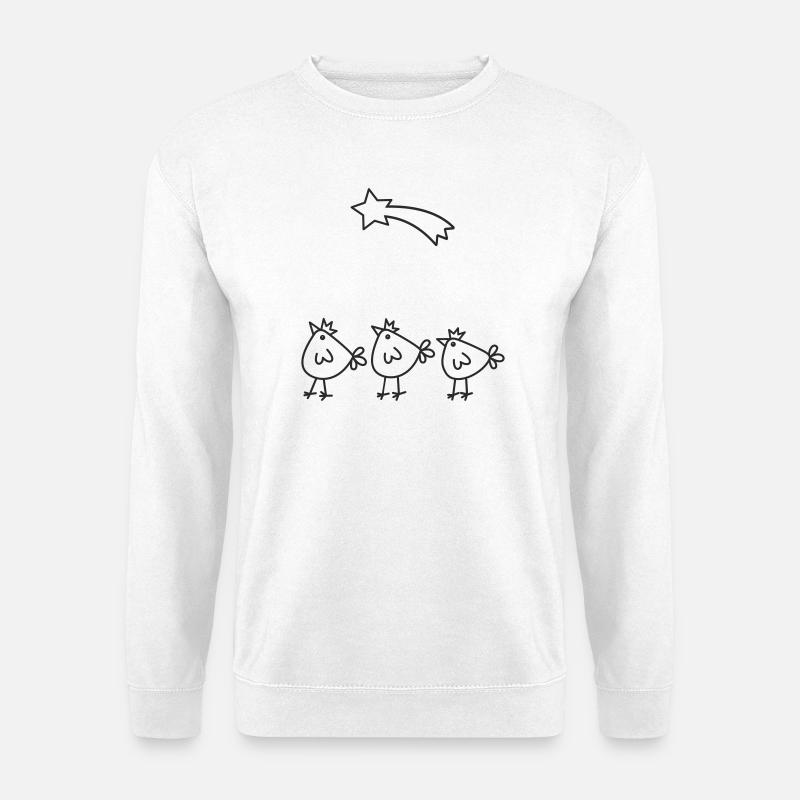 Chick Crowns Star Arch Three Kings - Unisex Sweatshirt - white