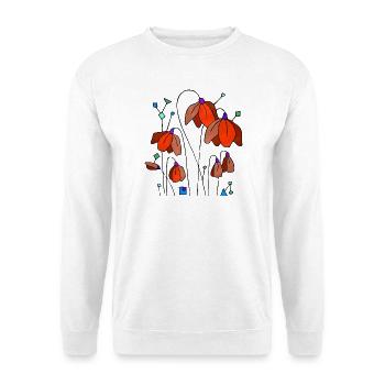 Flowers - Unisex Sweatshirt - white - Front