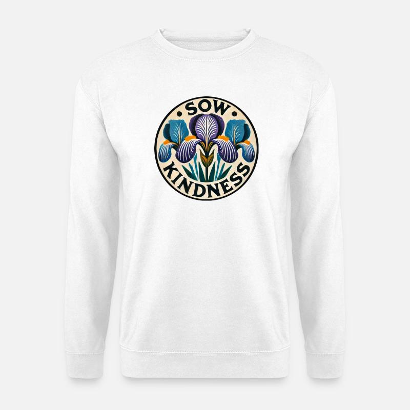 Sow Kindness Iris Circle - Unisex Sweatshirt - white