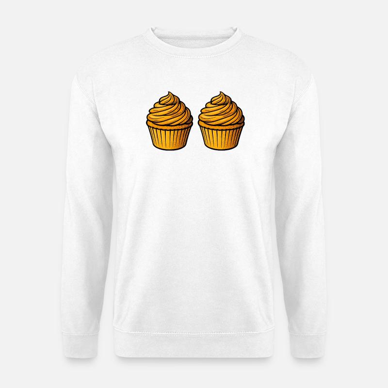 Cupcake Backen Comic - Unisex Pullover - Weiß