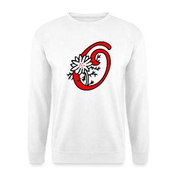 Letter O Initial - Unisex Sweatshirt - white - Front