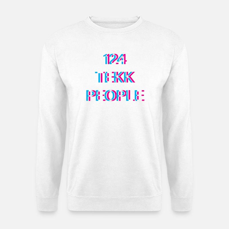 Hardtekk Tekk - Unisex Pullover - Weiß