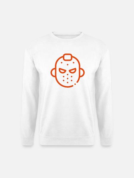 Maskikon Eishockey - Unisex Pullover - Weiß