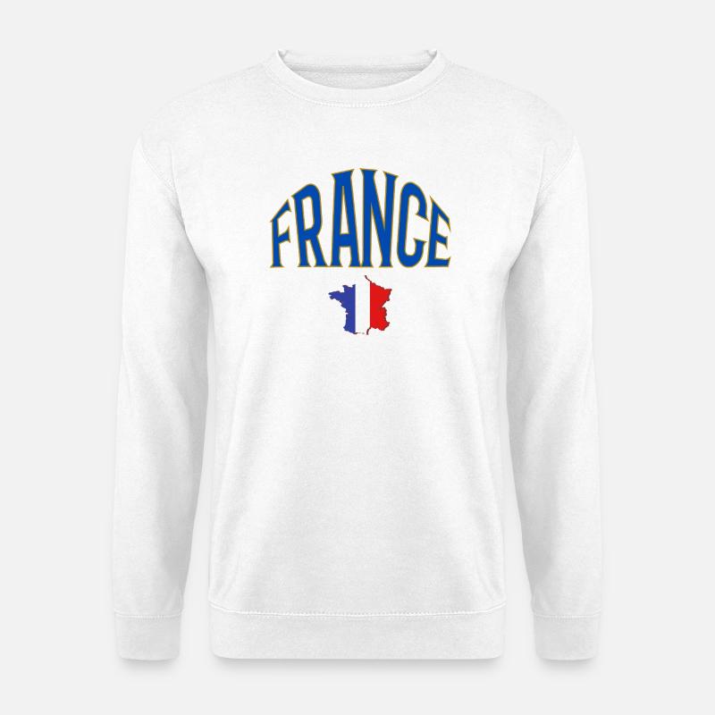 France - Unisex Pullover - Weiß