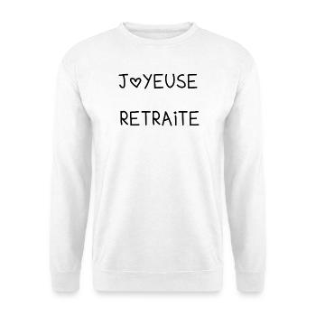FRÖHLICHES RETREAT. RUHESTAND. PENSIONIERT. RUHESTAND. - Unisex Pullover - Weiß - Vorne