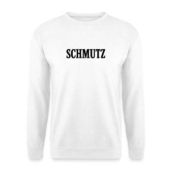 Schmutz Grunge Typo - Unisex Pullover - Weiß - Vorne