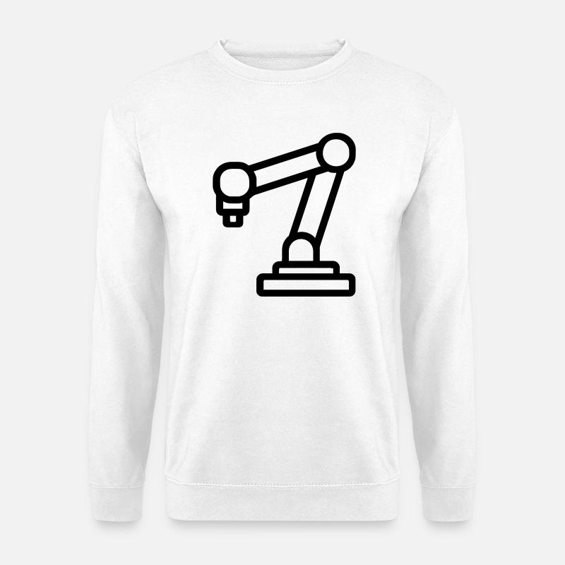 robotic arm - Unisex Sweatshirt - white