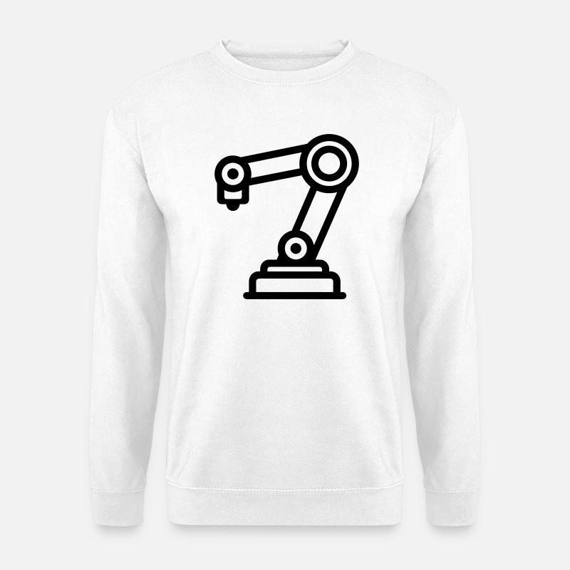 robotic arm - Unisex Sweatshirt - white