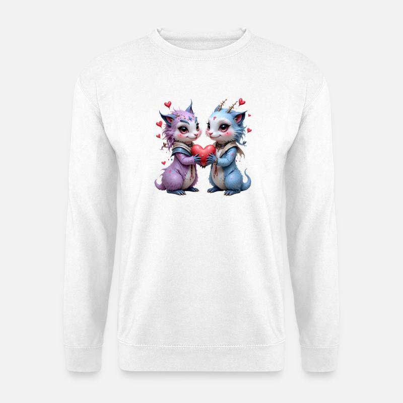 Love Bunny Cake Zwillinge - Unisex Pullover - Weiß