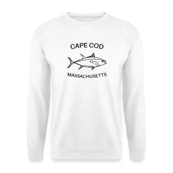 Cape Cod - Massachusetts USA - Fishing - Thunfisch - Unisex Pullover - Weiß - Vorne