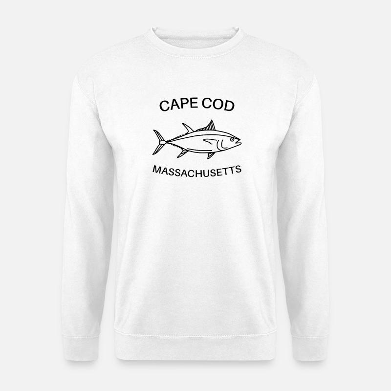 Cape Cod - Massachusetts États-Unis - Pêche - thon - Sweat-shirt Unisexe - blanc