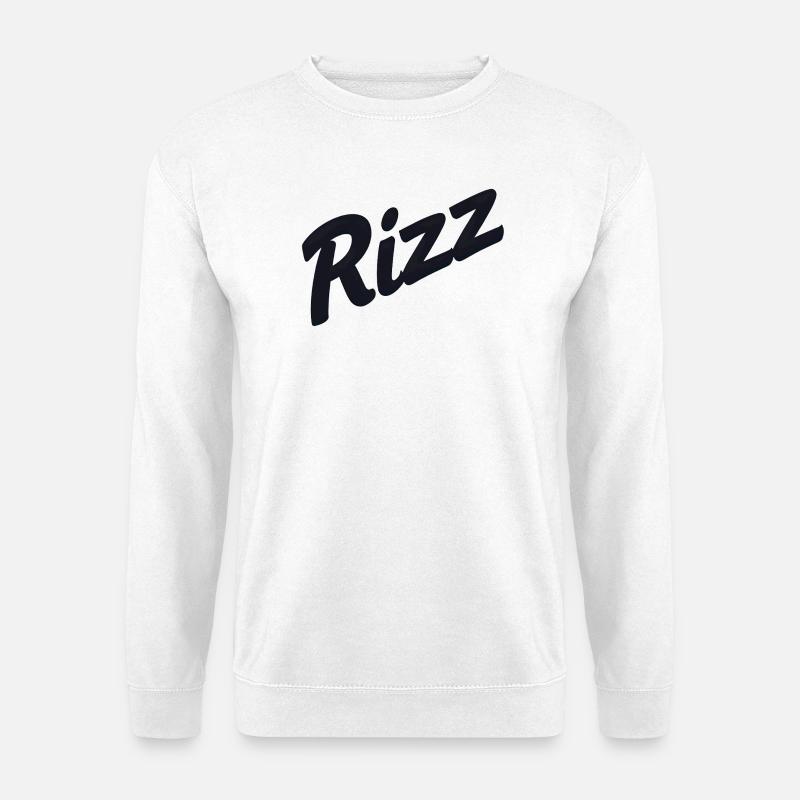 Rizz Neon-Skript - Unisex Pullover - Weiß