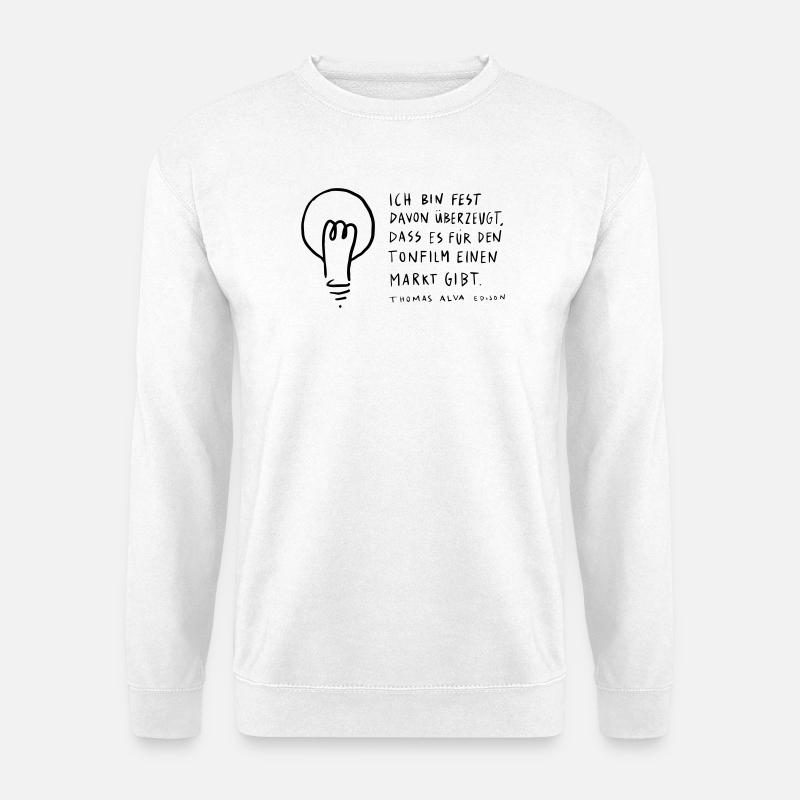 Thomas Edison - Unisex Pullover - Weiß
