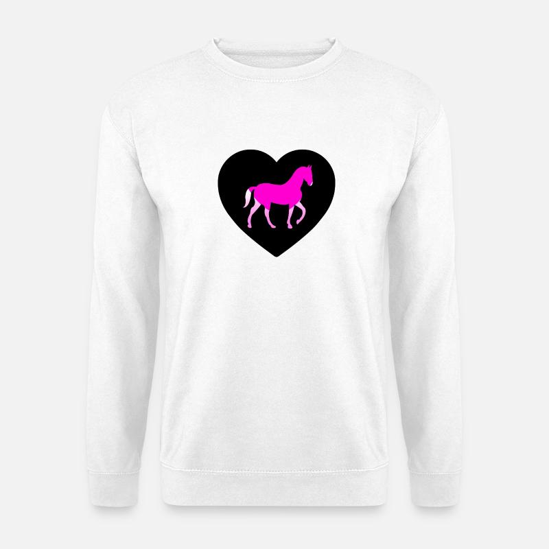 Pferde - Unisex Pullover - Weiß