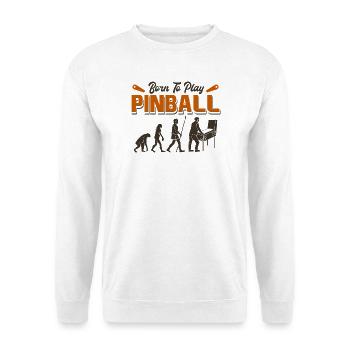 Evolution of Pinball - Funny Arcade Gamer Design - Unisex Sweatshirt - white - Front