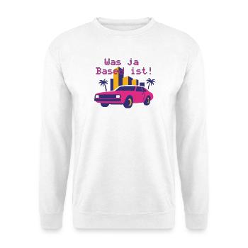 Neon Retro Convertible Miami Style (Which is Yes Based!) - Unisex Sweatshirt - white - Front
