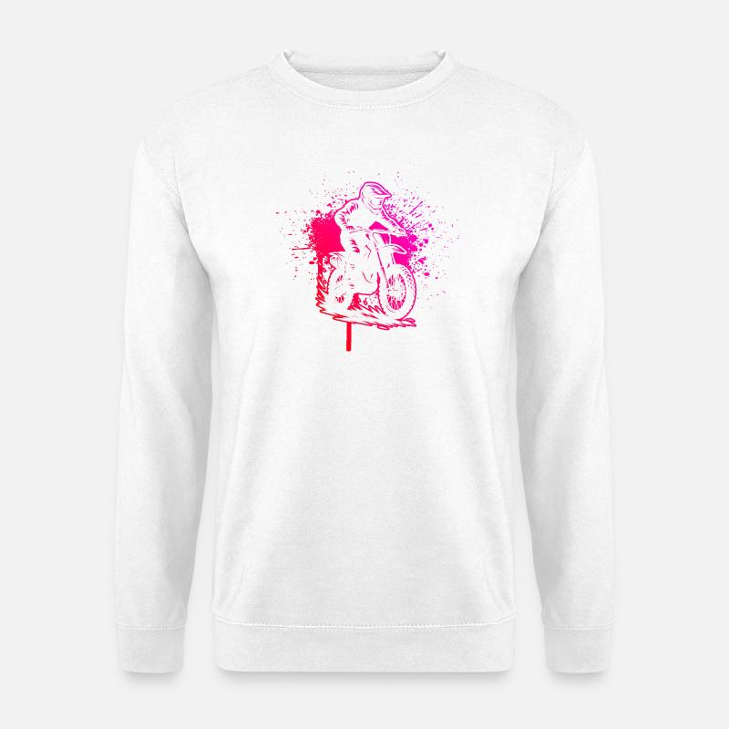 Motocross Fokus pur - Unisex Pullover - Weiß
