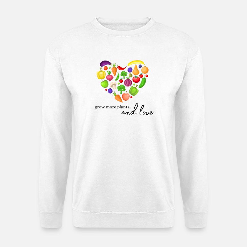 Pflanzen anbauen und lieben - Unisex Pullover - Weiß