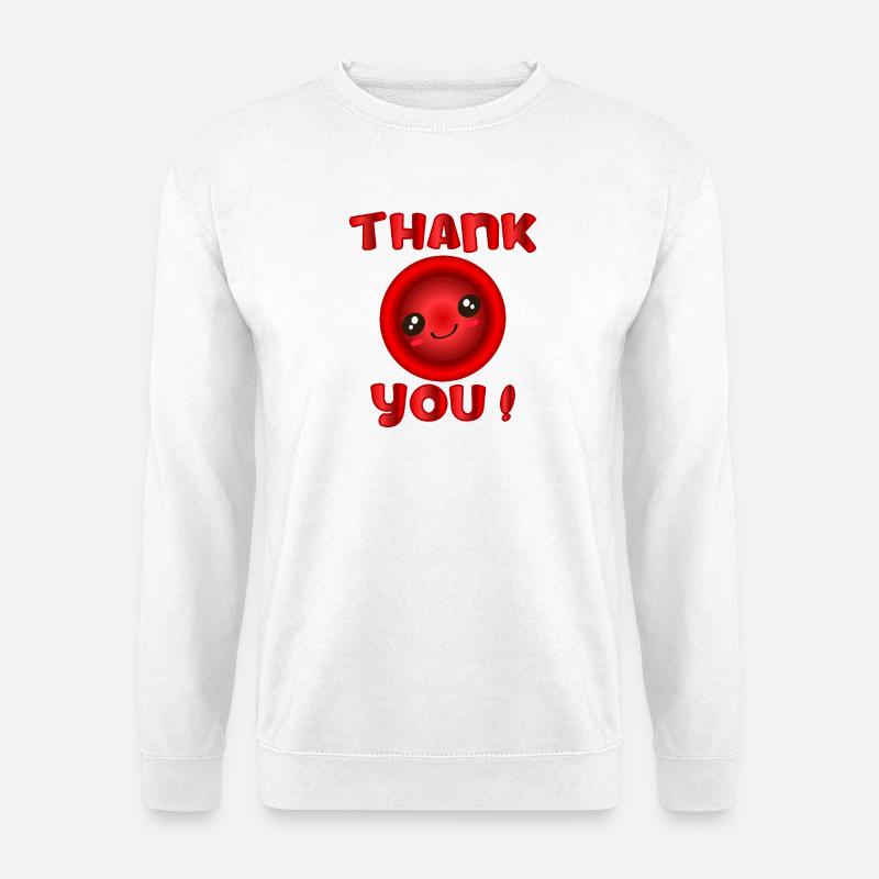 Danke Blutspende - Unisex Pullover - Weiß