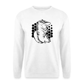 Motif amusant de motocross - Sweat-shirt Unisexe - blanc - Devant