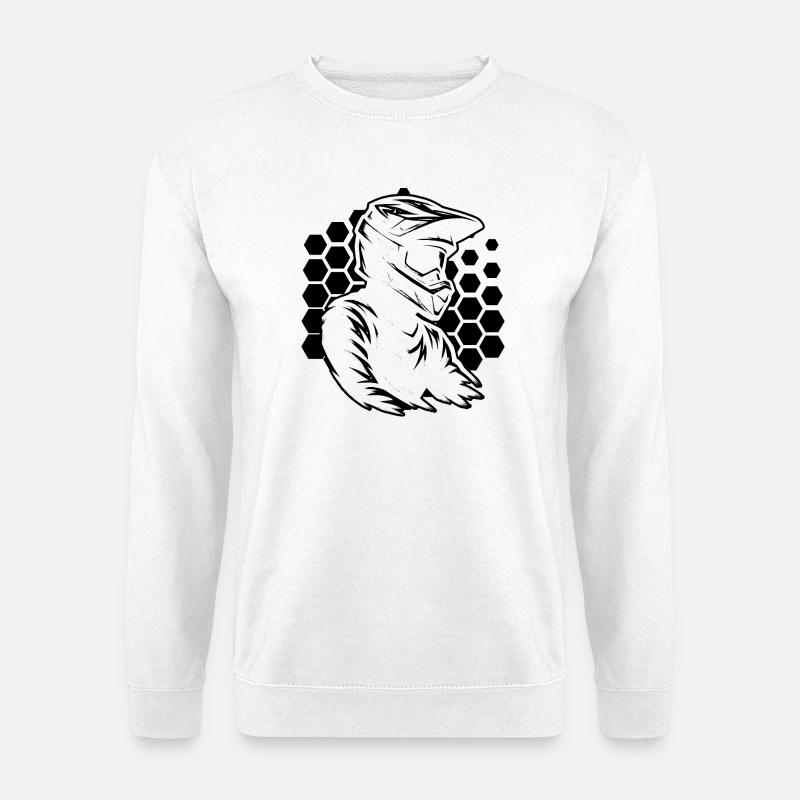 Lustiges Motocross Motiv - Unisex Pullover - Weiß