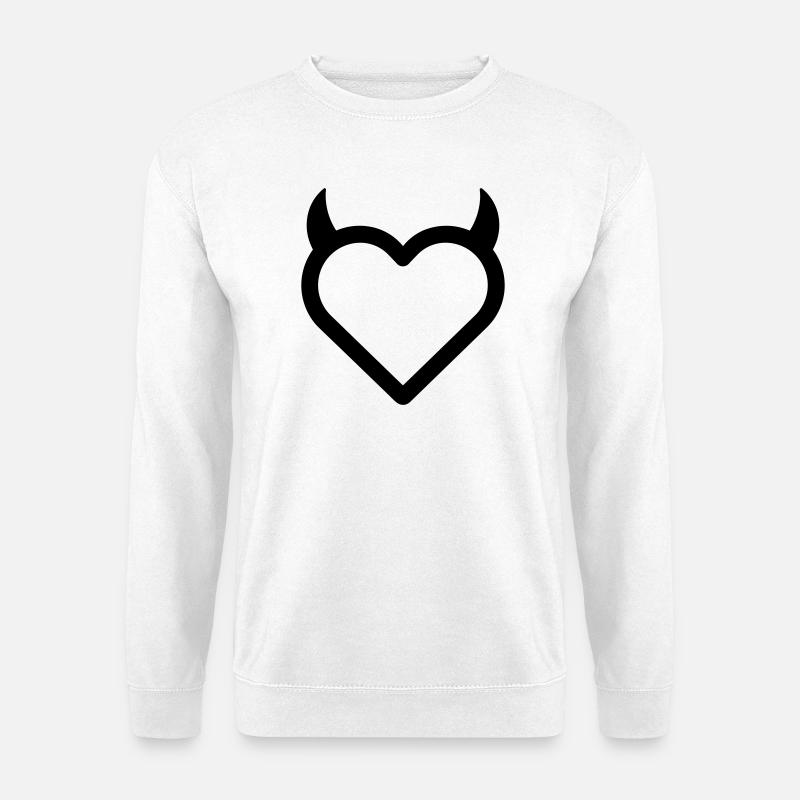 Dämonenherz - Unisex Pullover - Weiß