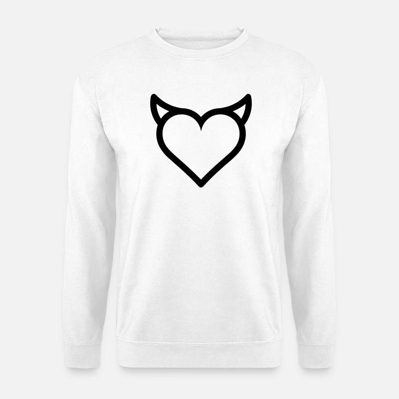 Dämonenherz - Unisex Pullover - Weiß