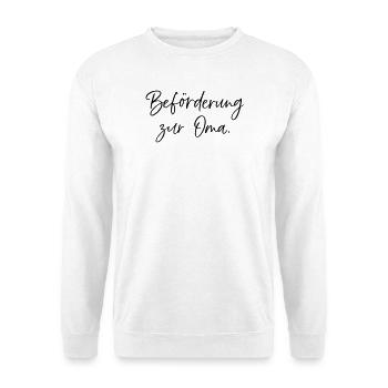 Promotion to grandma - Unisex Sweatshirt - white - Front