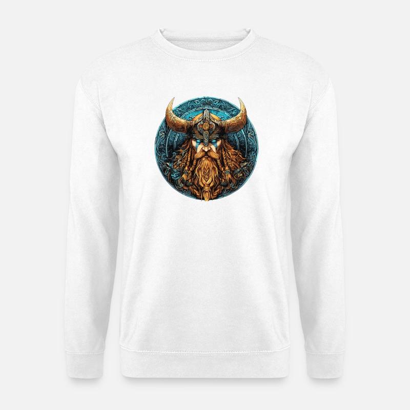 Viking Krieger Runenkreis - Unisex Pullover - Weiß