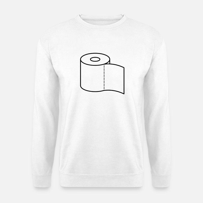 Toilettenpapier - Unisex Pullover - Weiß