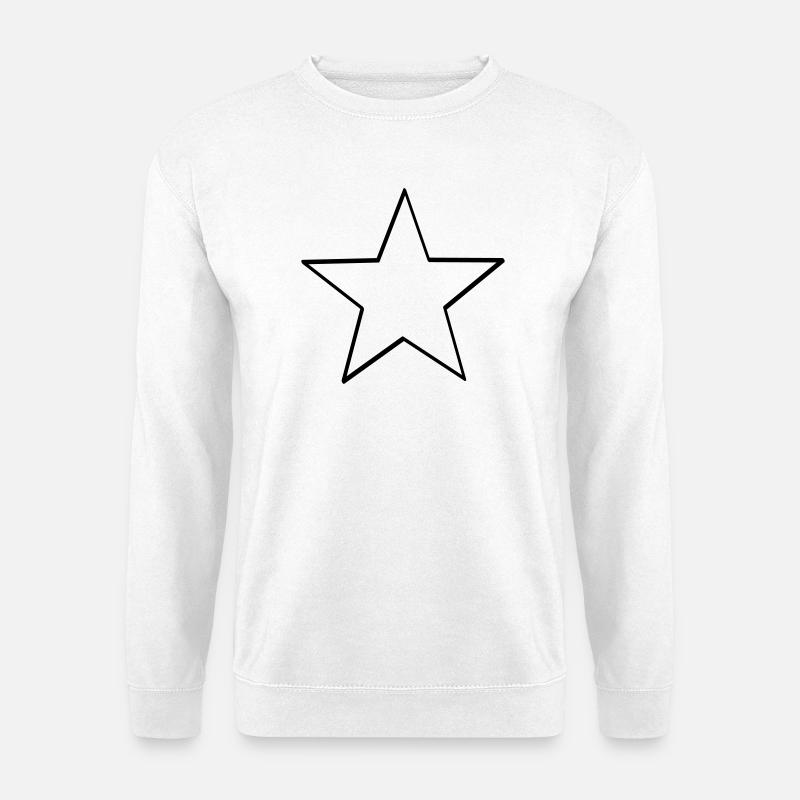 stern lineart - Unisex Pullover - Weiß