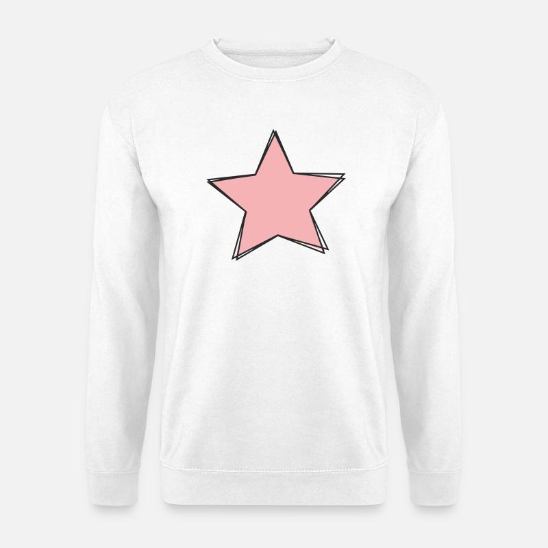 Rosa Stern Design - Unisex Pullover - Weiß
