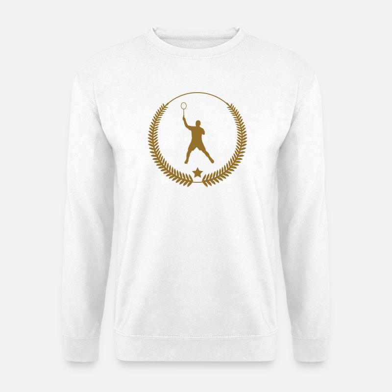 Badminton – Sport – Schläger - Unisex Pullover - Weiß