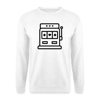 Casino Slot Machine - Unisex Sweatshirt - white - Front