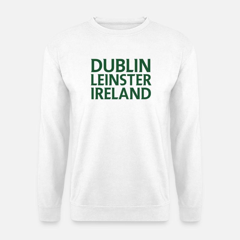 Dublin – Irland Textdesign - Unisex Pullover - Weiß
