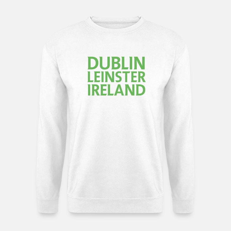 Dublin – Irland Textdesign - Unisex Pullover - Weiß