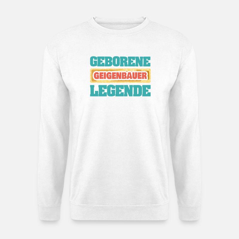 Profession: Violin maker - Unisex Sweatshirt - white