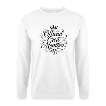 crew member - Unisex Sweatshirt - white - Front