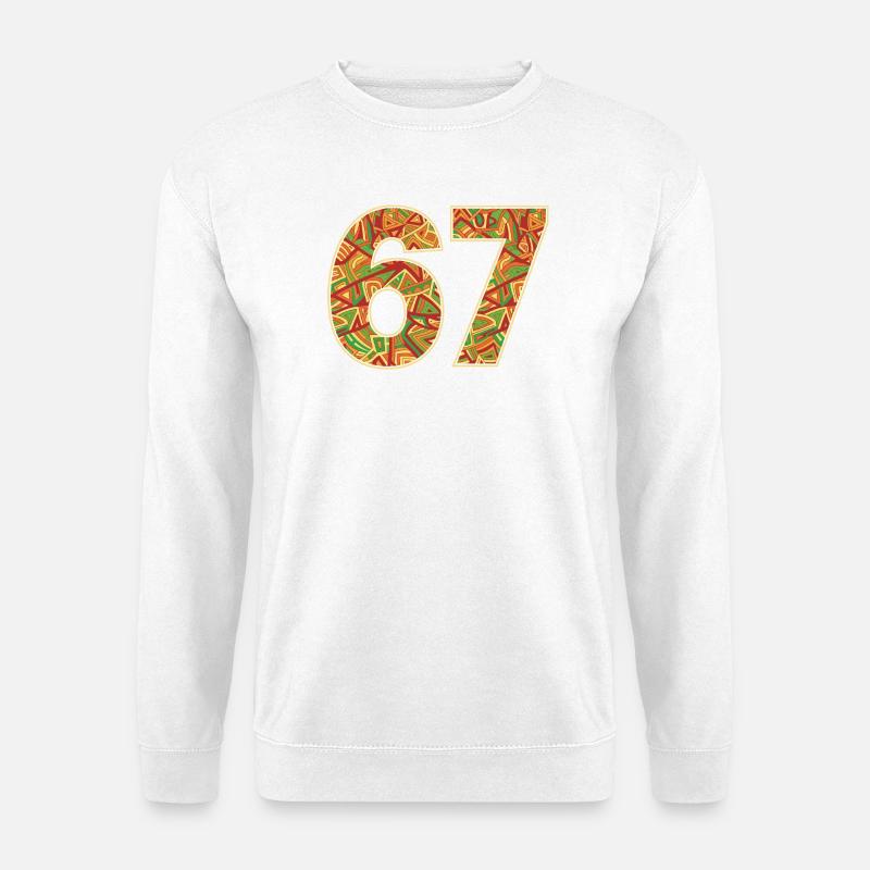 Africa Tribal 67 Muster - Unisex Pullover - Weiß