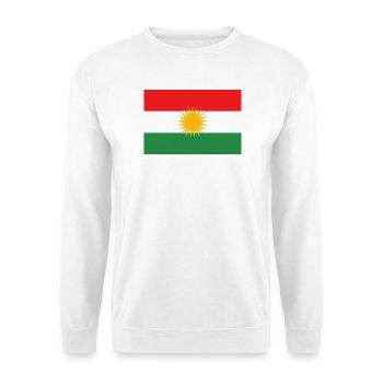 Kurdistan Flag Sun Star - Unisex Sweatshirt - white - Front