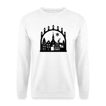 schwibbogen skandinavien - Unisex Pullover - Weiß - Vorne